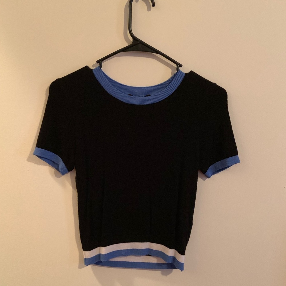 Striped/Colorblocked Crop Top